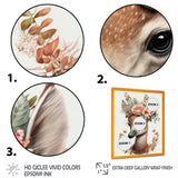 Cute Baby Flamingo With Floral Crown