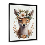 Cute Baby Fox With Floral Crown II