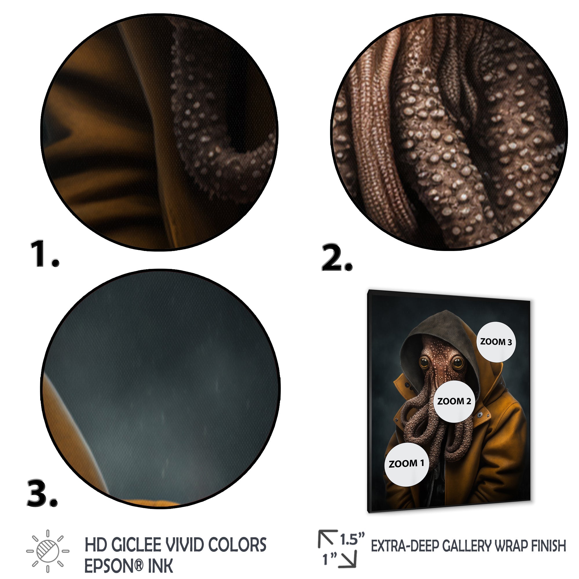 Anthropomorphic Of Octopus Portrait IV