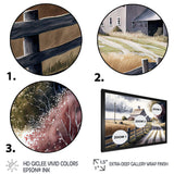 Calm Red Barn In Spring VII