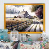 Calm Red Barn In Spring VII