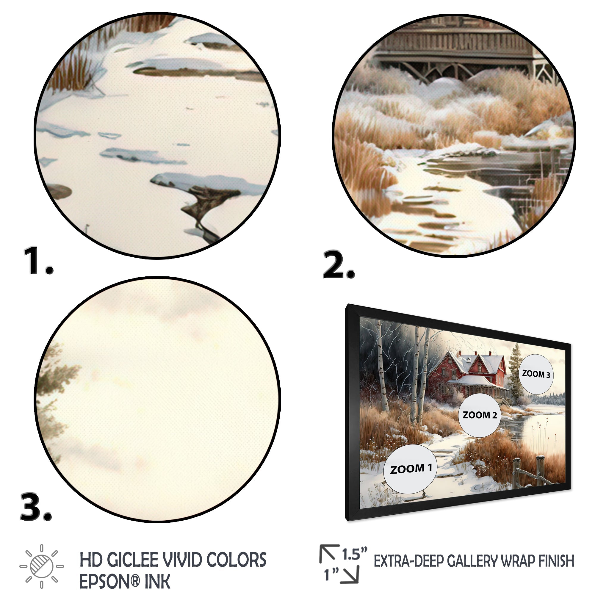 Calm Red Barn In Winter II