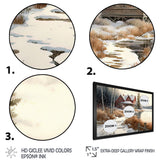 Calm Red Barn In Winter II