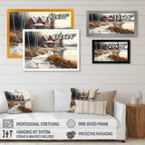 Calm Red Barn In Winter II