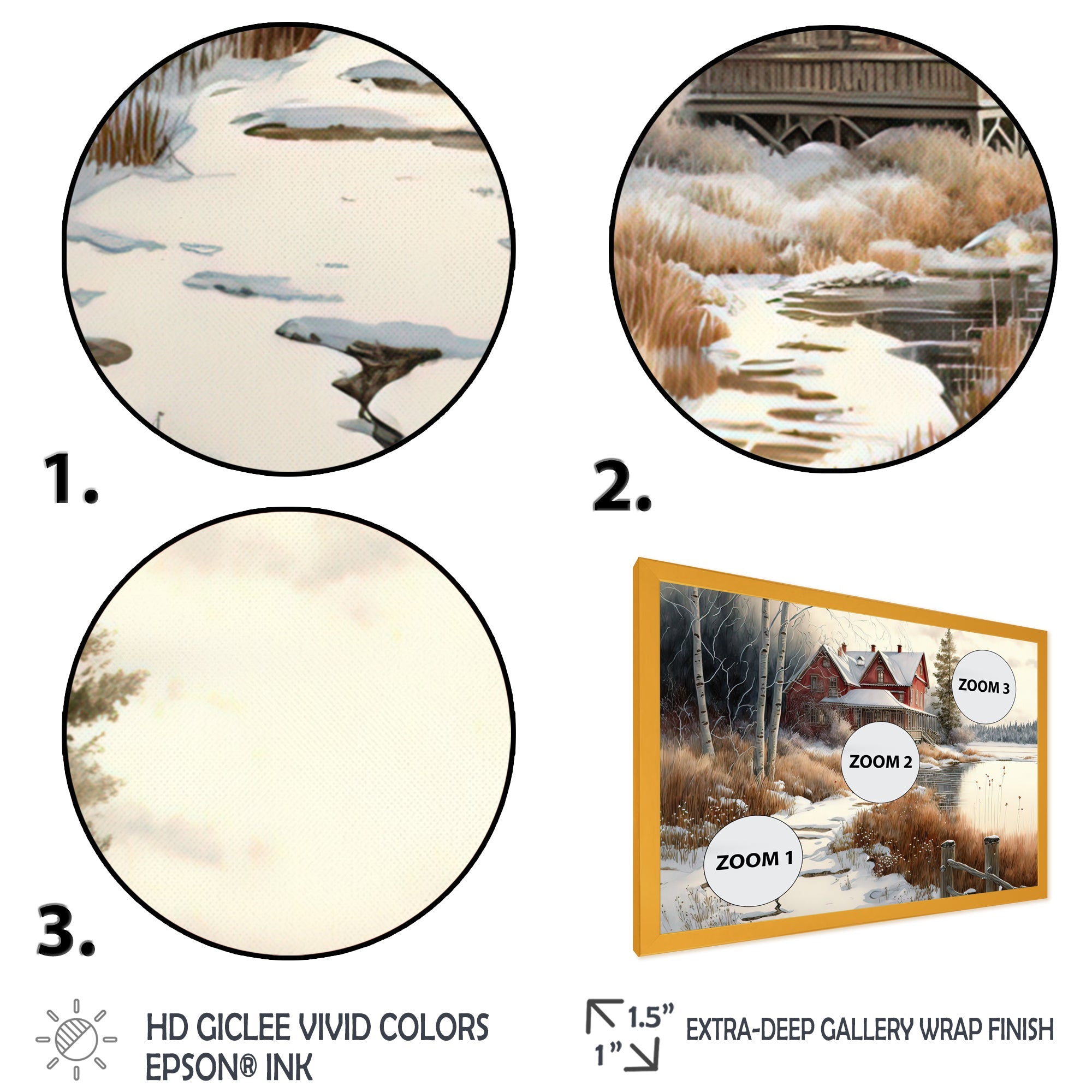 Calm Red Barn In Winter II