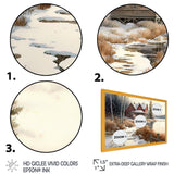 Calm Red Barn In Winter II