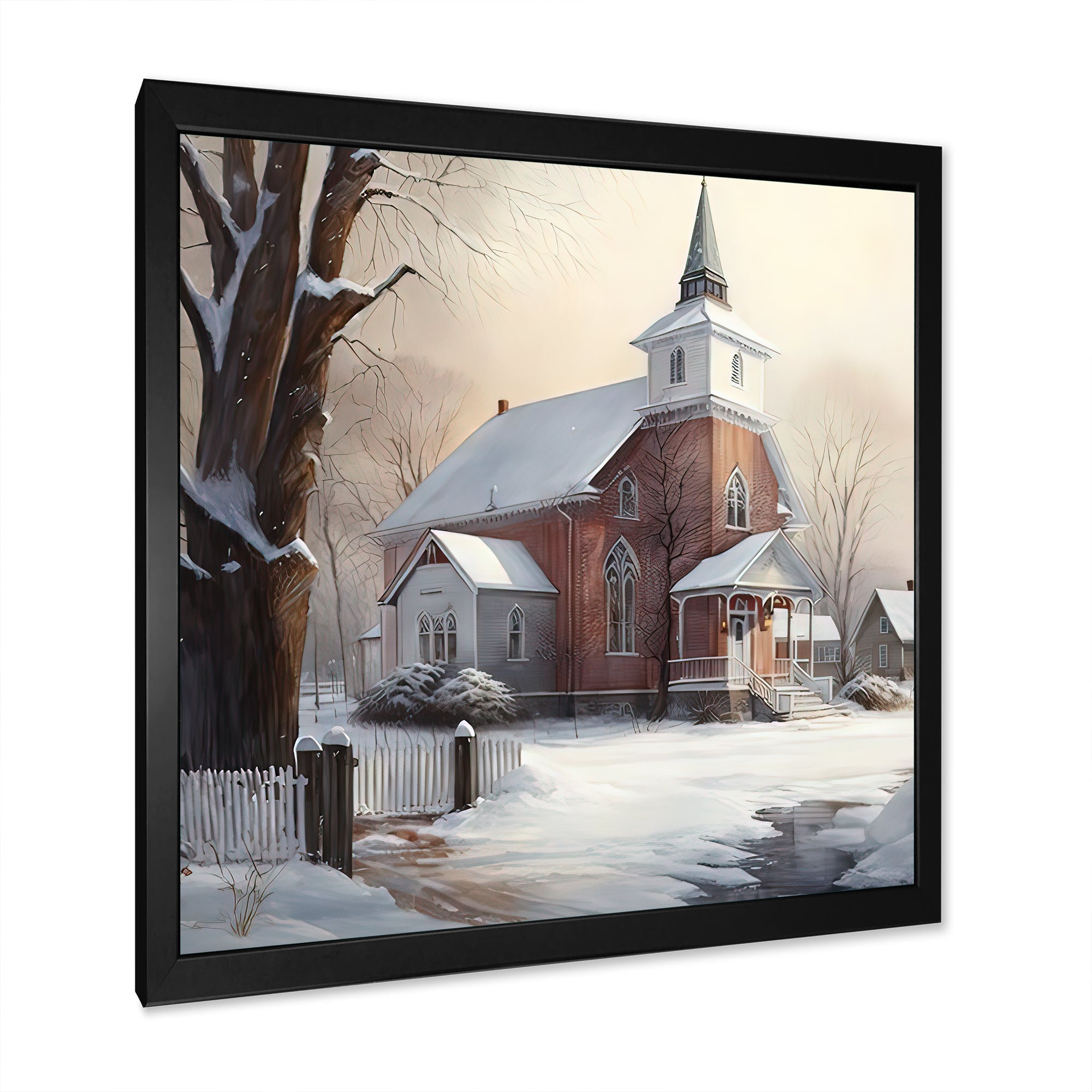 Church In Country During Winter II
