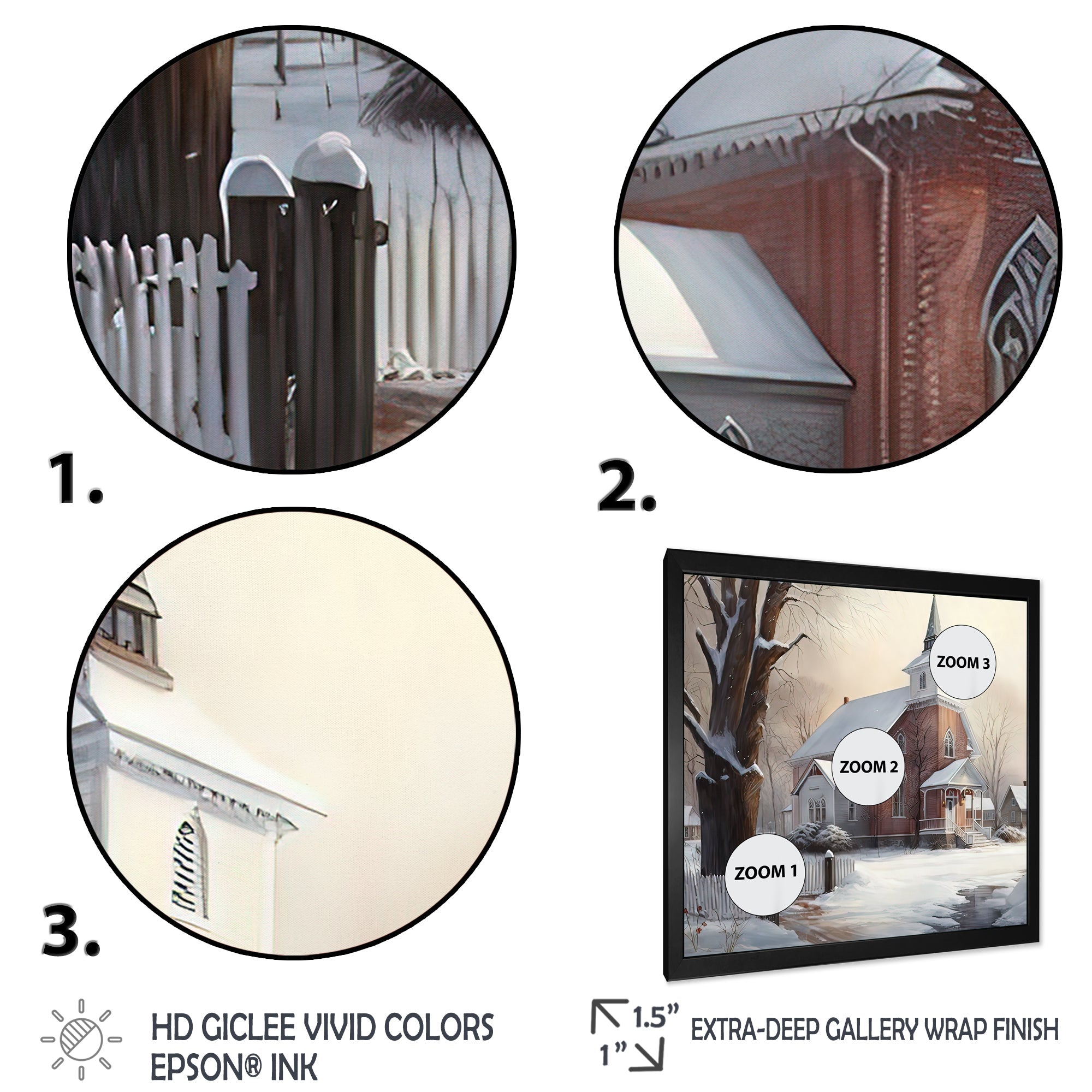 Church In Country During Winter II