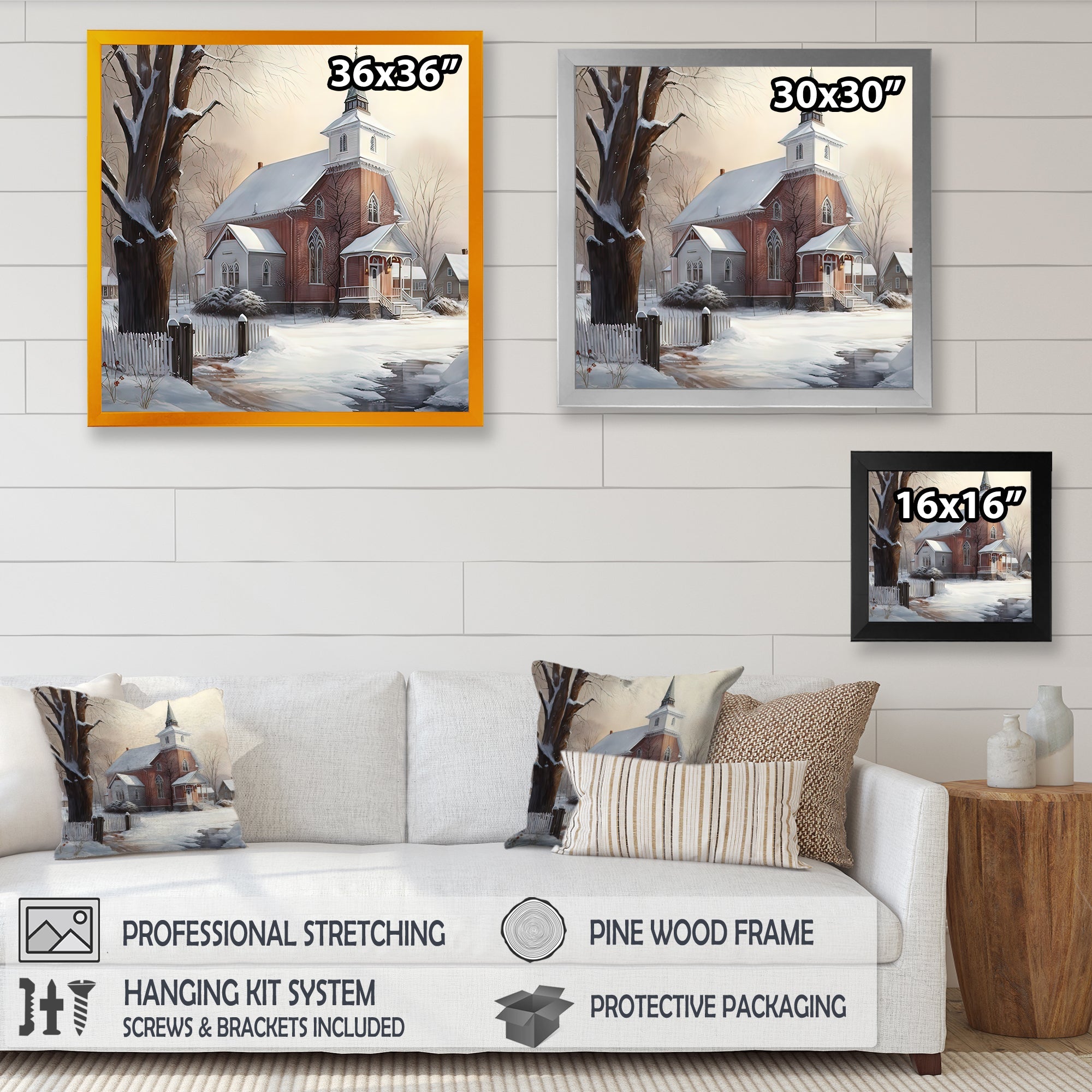 Church In Country During Winter II