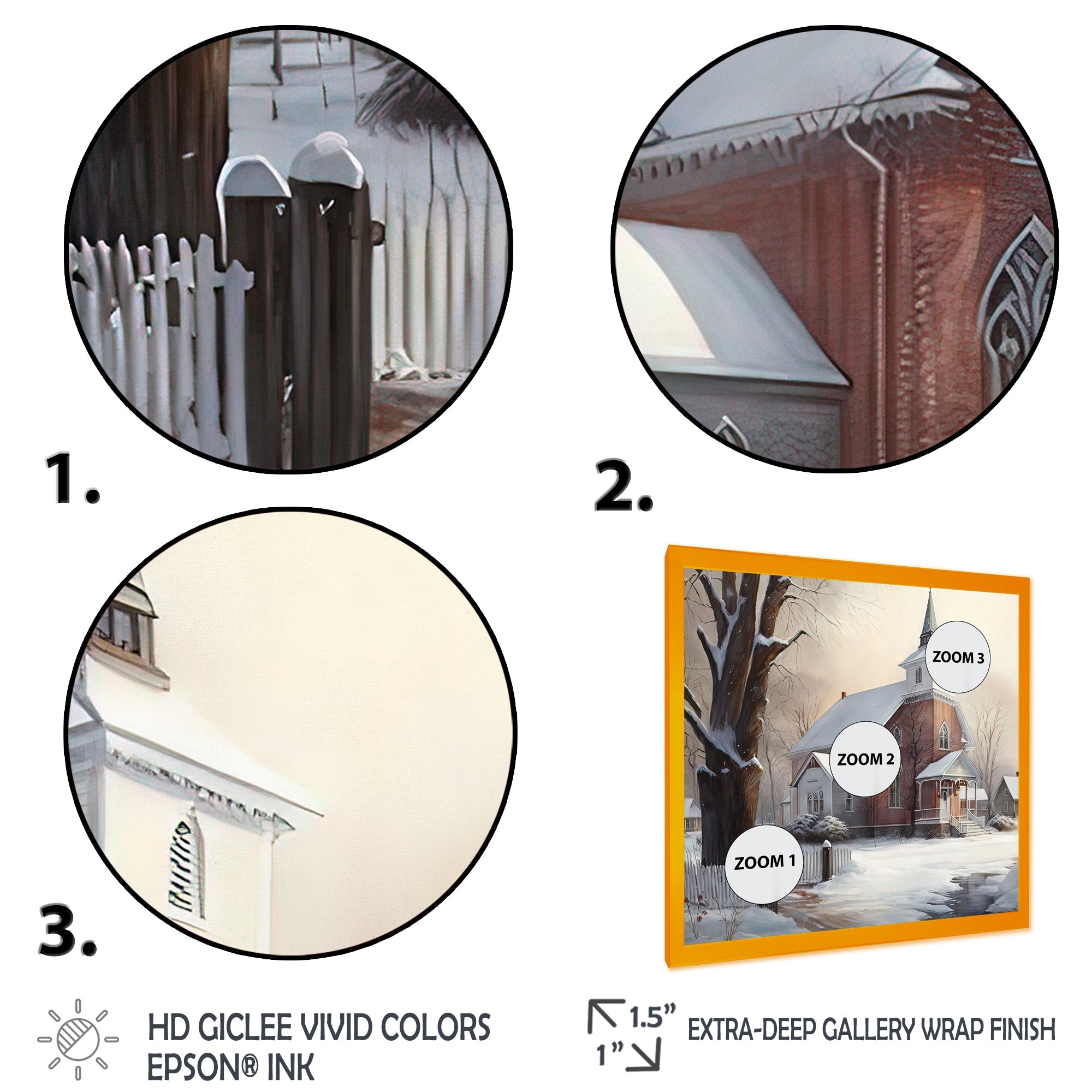 Church In Country During Winter II