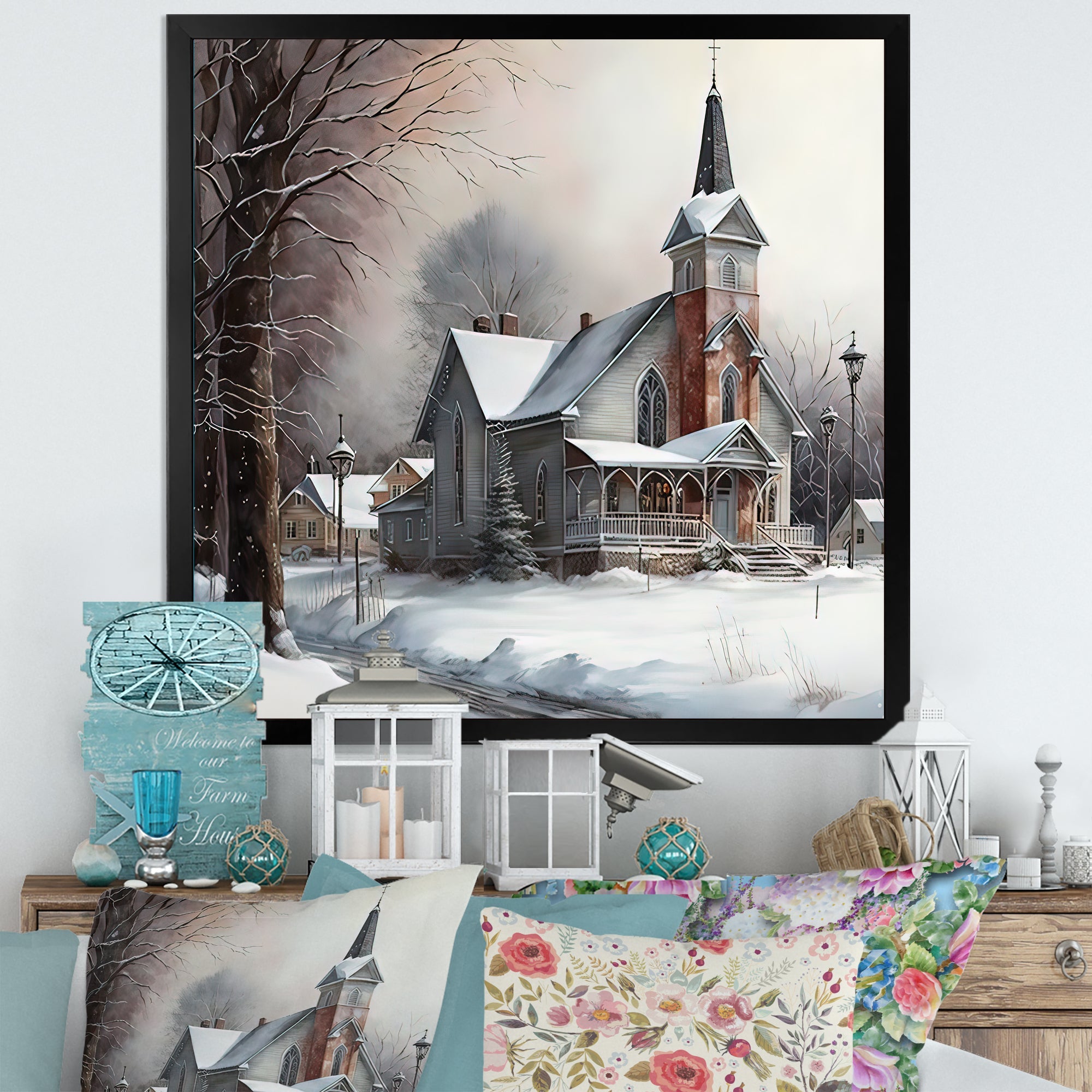 Church In Country During Winter V