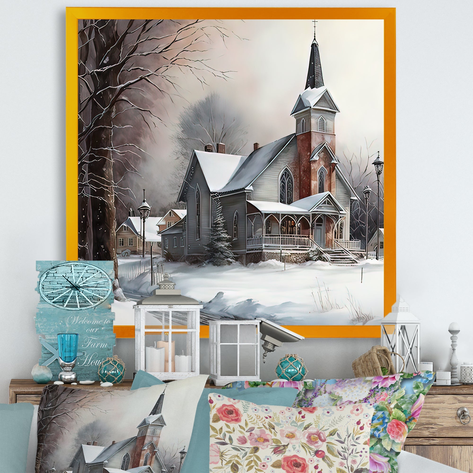 Church In Country During Winter V