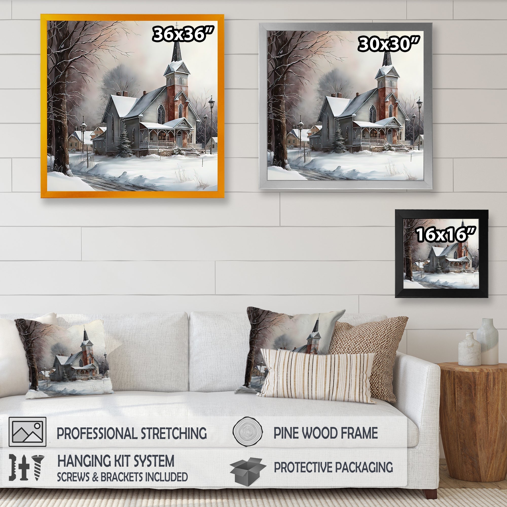 Church In Country During Winter V