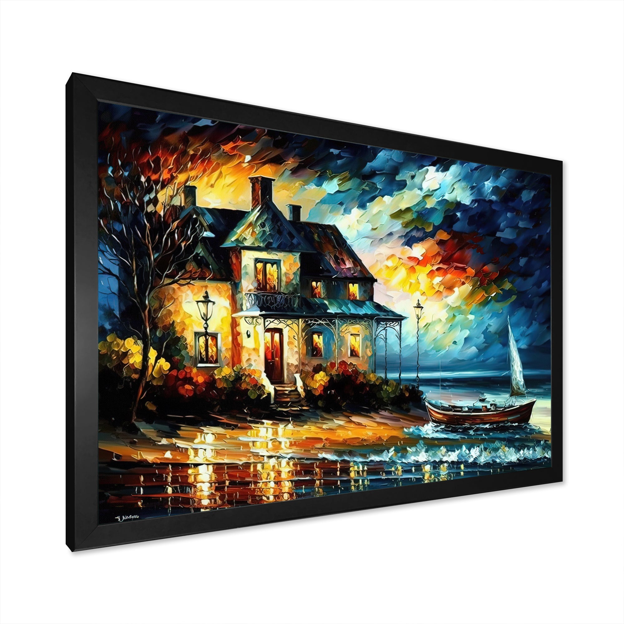 Monochome Yellow And Grey Farm I