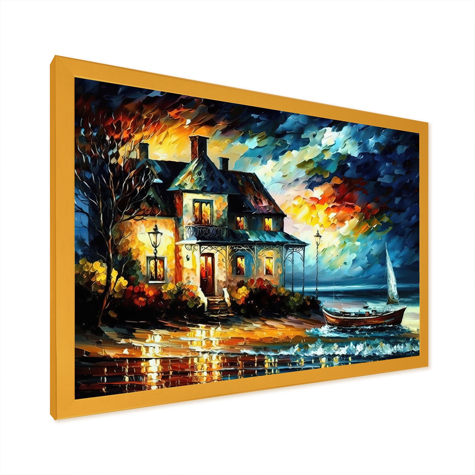 Monochome Yellow And Grey Farm I