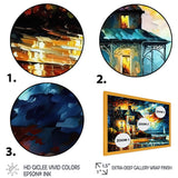 Monochome Yellow And Grey Farm I