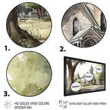 Monochome Yellow And Grey Farm III