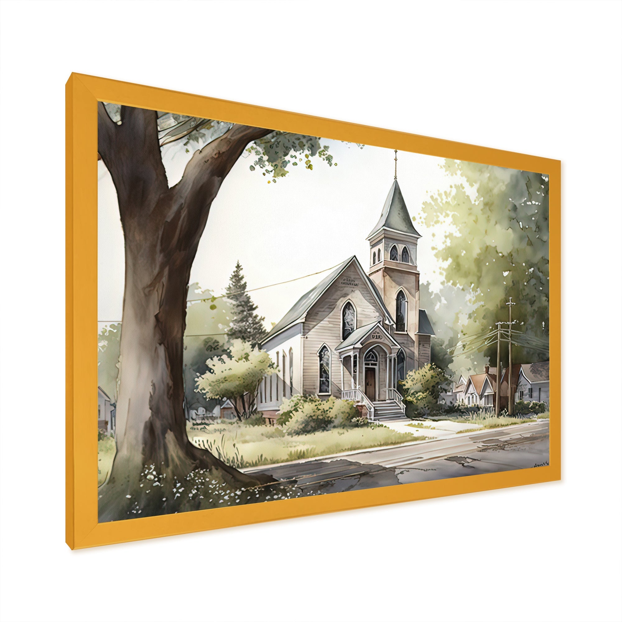 Monochome Yellow And Grey Farm III