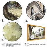 Monochome Yellow And Grey Farm III