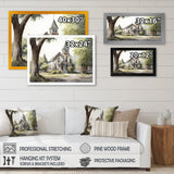 Monochome Yellow And Grey Farm III