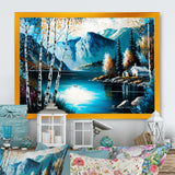 Cabin By A Lake In Fall II