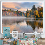 Autumn Foliage By The Lakeside Wall Art