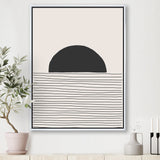 Minimal Geometric Lines And Circle V Wall Art
