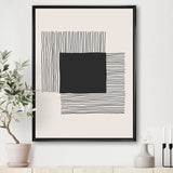 Minimal Geometric Lines And Squares VI Wall Art