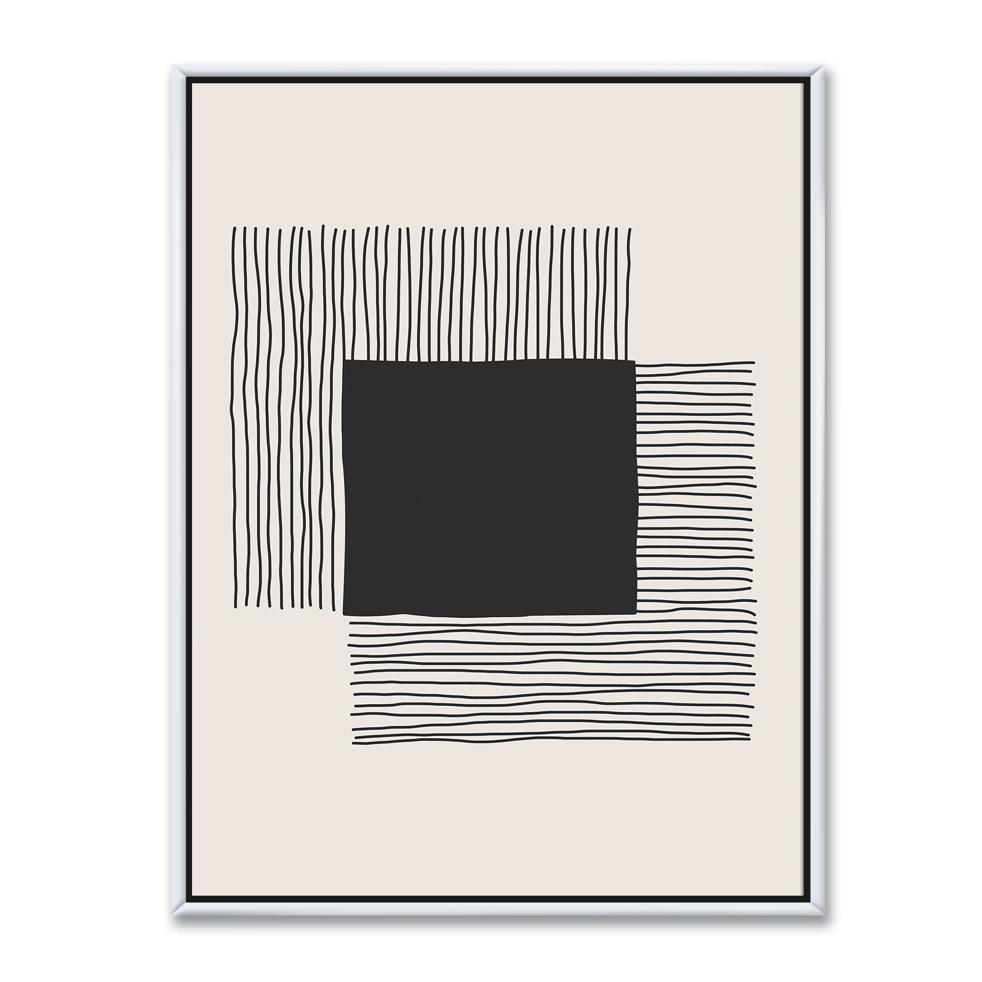 Minimal Geometric Lines And Squares VI Wall Art