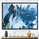 White, grey and White Hand Painted Marble Acrylic III Wall Art