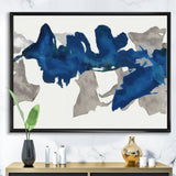Gouache Sapphire on Gray VI Wall Art