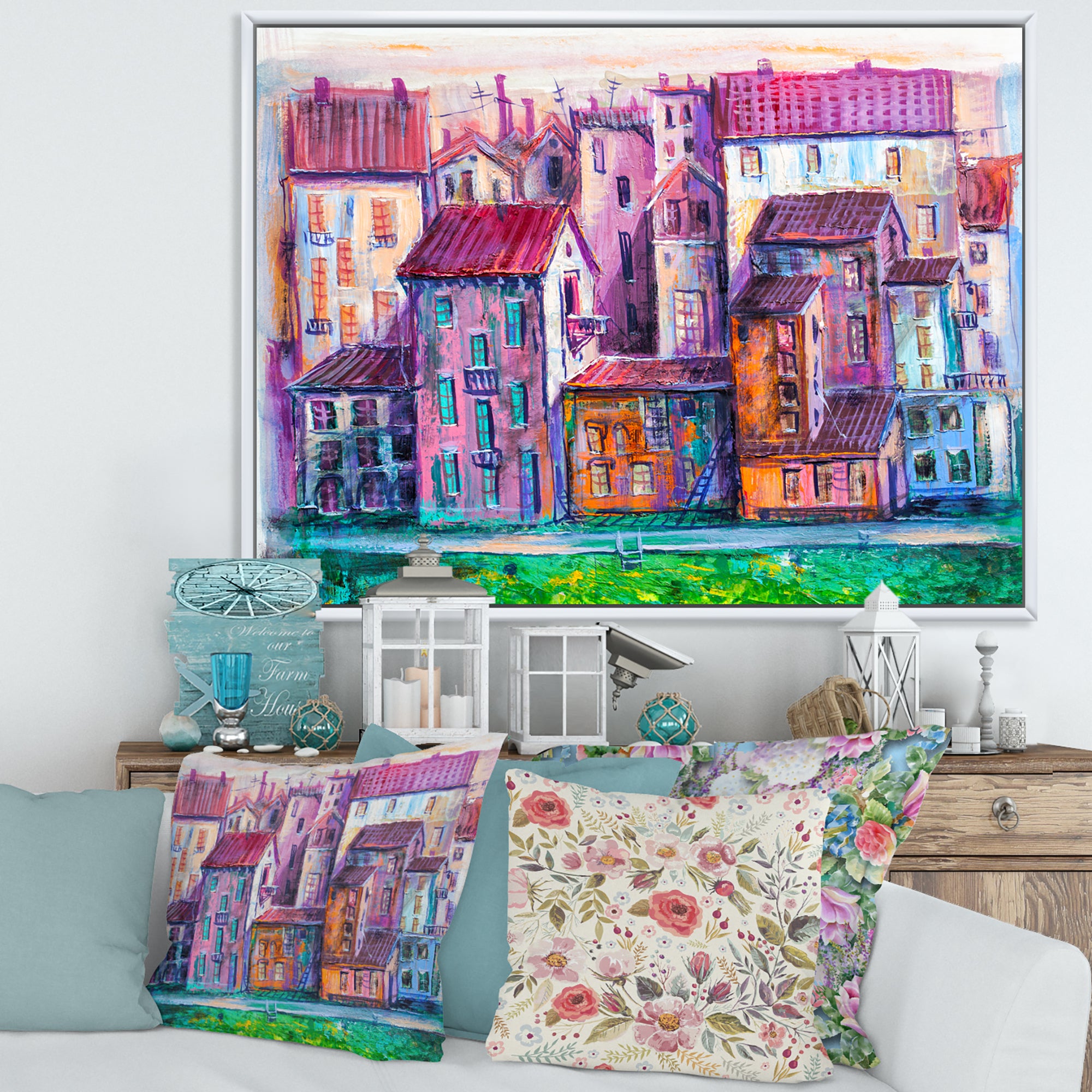 Street With Colorful Old Homes