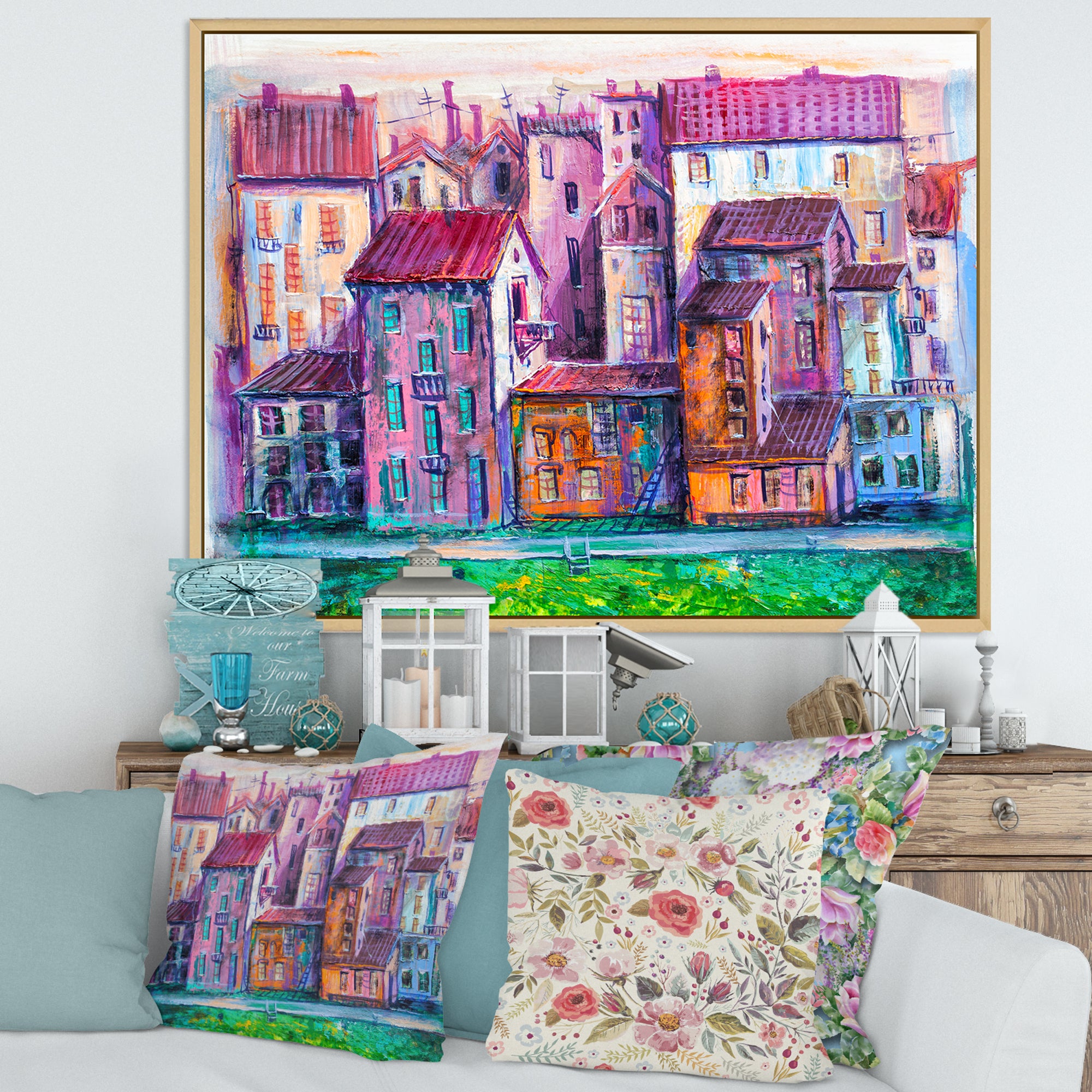 Street With Colorful Old Homes
