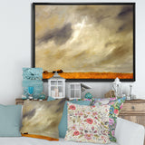 Desert Farmhouse Under Cloudy Sky in Washington I
