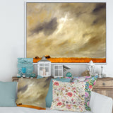Desert Farmhouse Under Cloudy Sky in Washington I