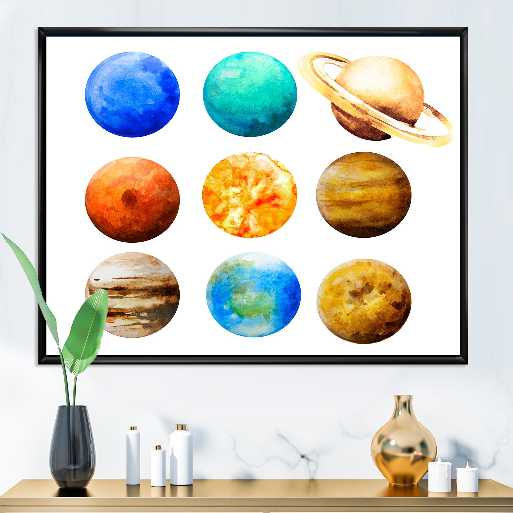 Various Planets In Orbit