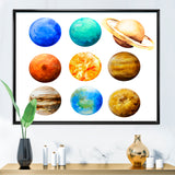 Various Planets In Orbit