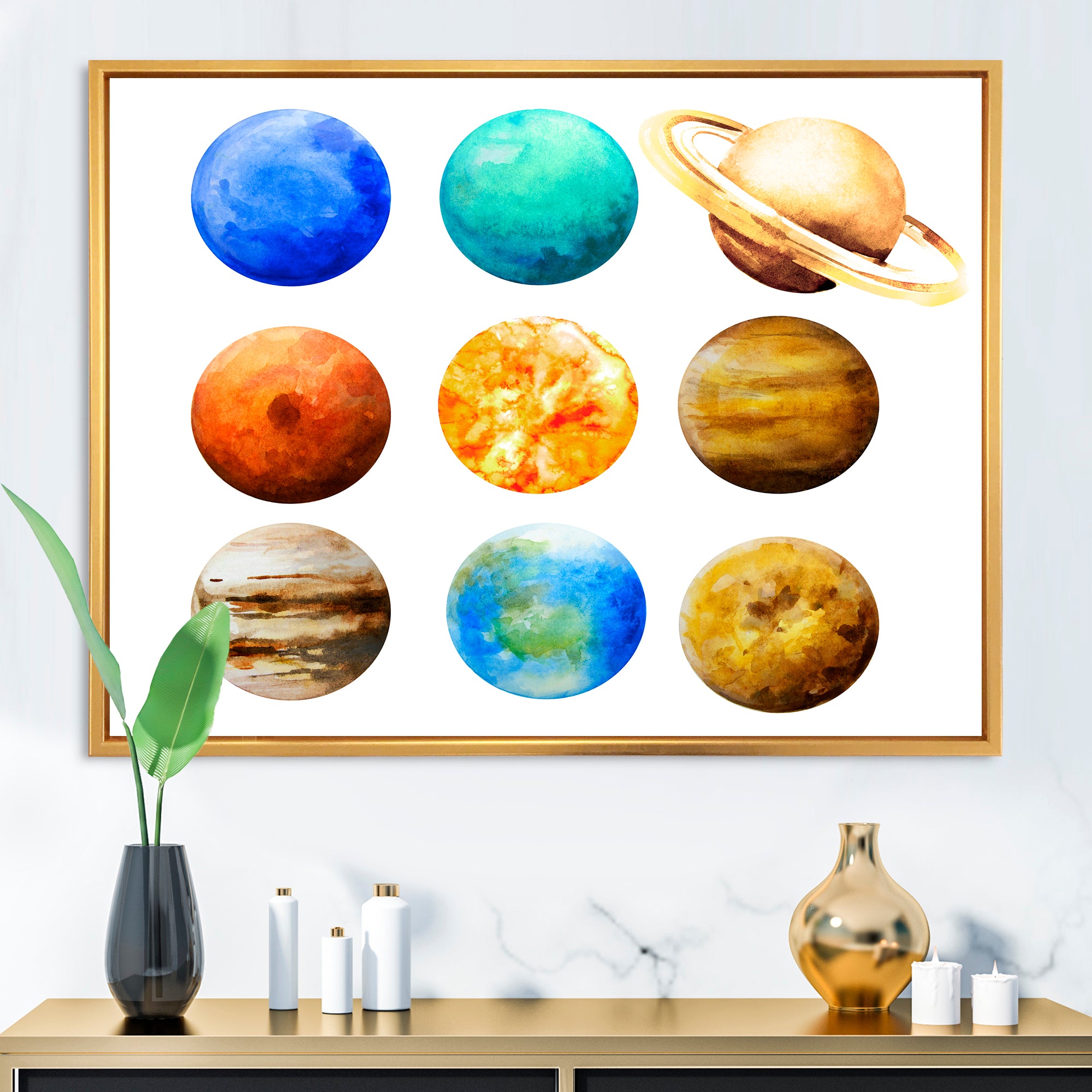 Various Planets In Orbit
