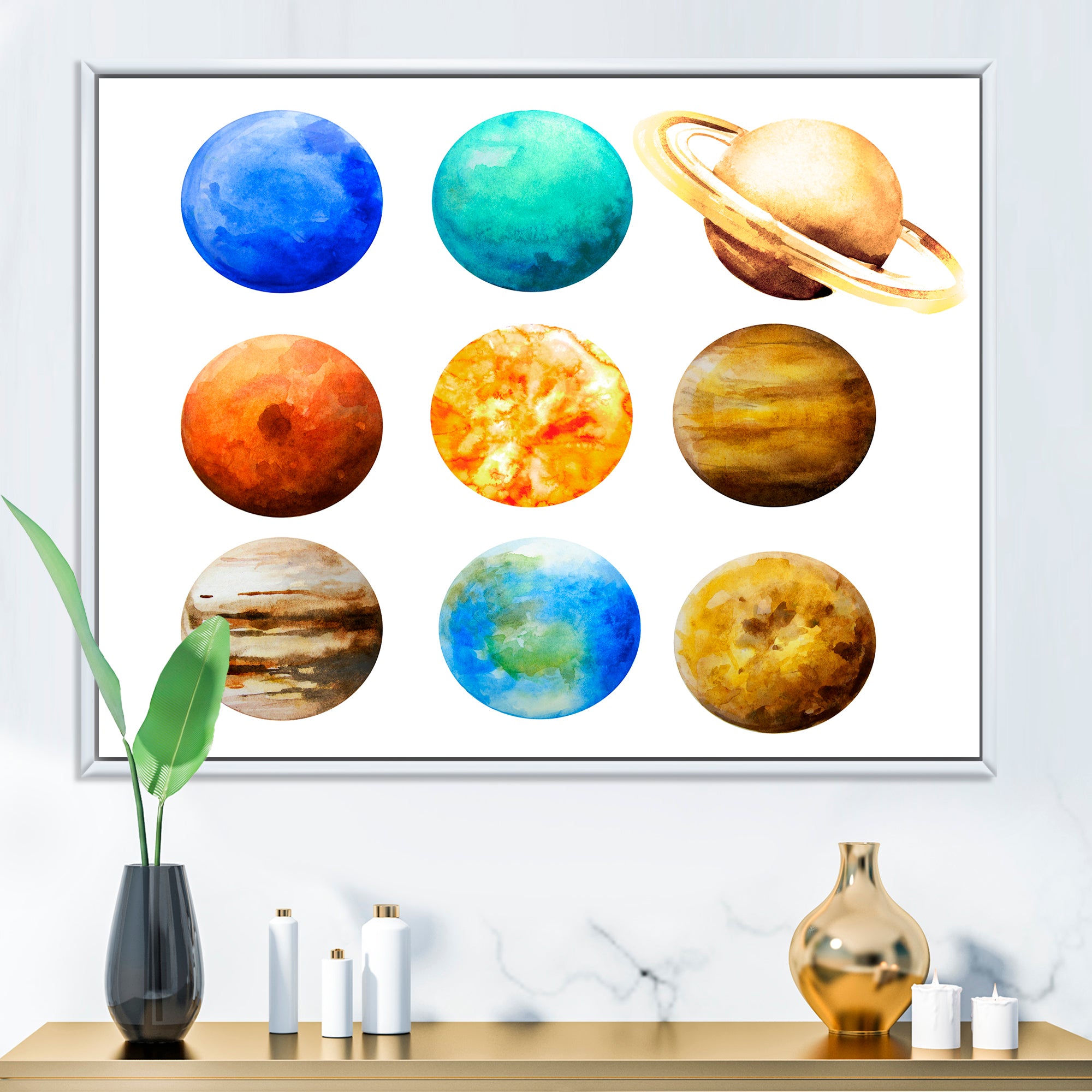Various Planets In Orbit
