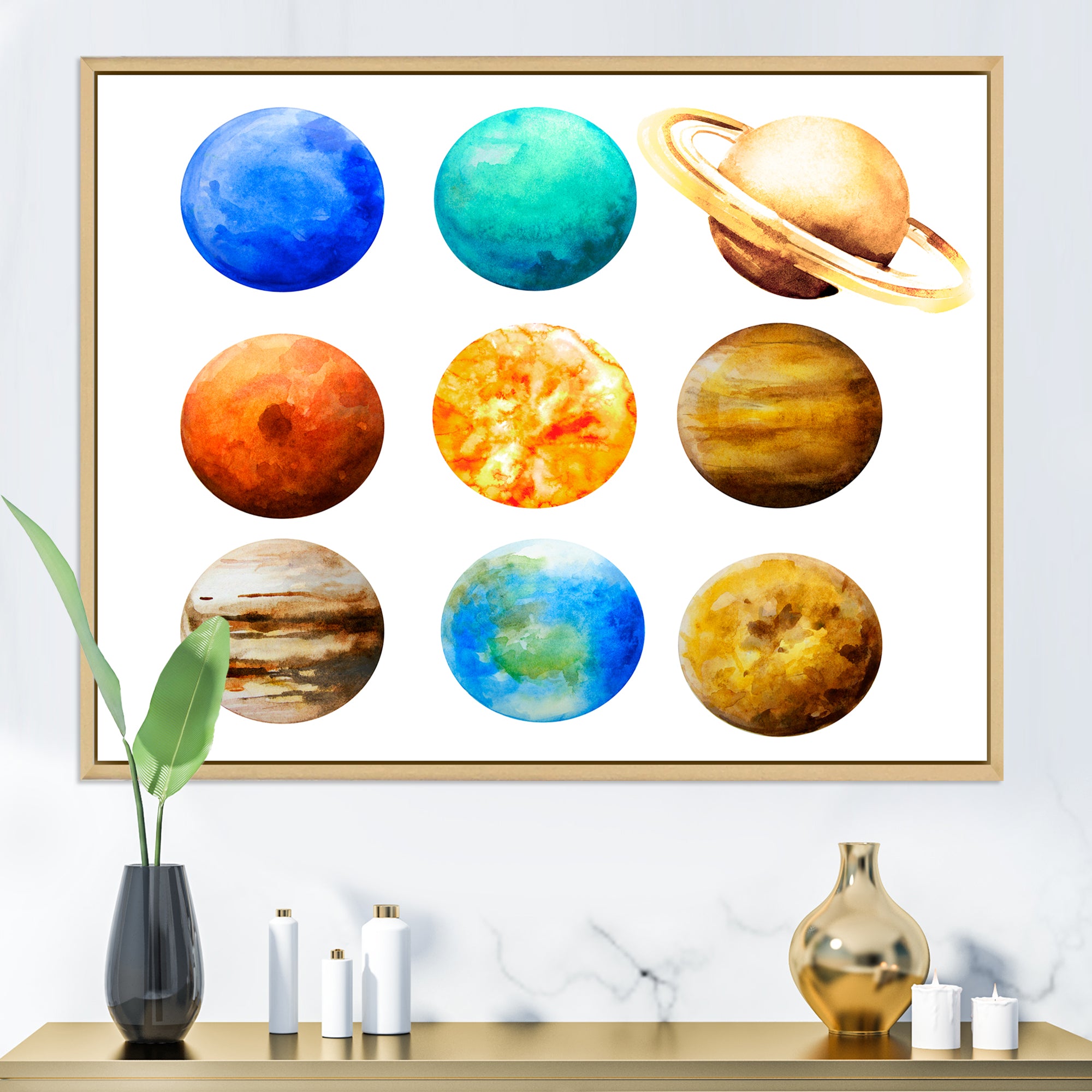 Various Planets In Orbit