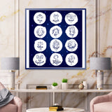 Zodiac Signs On Blue