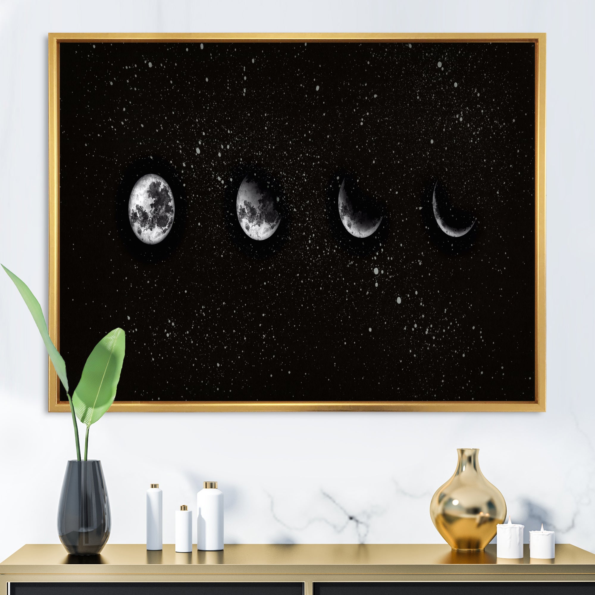 Moon Phases In The Night Sky