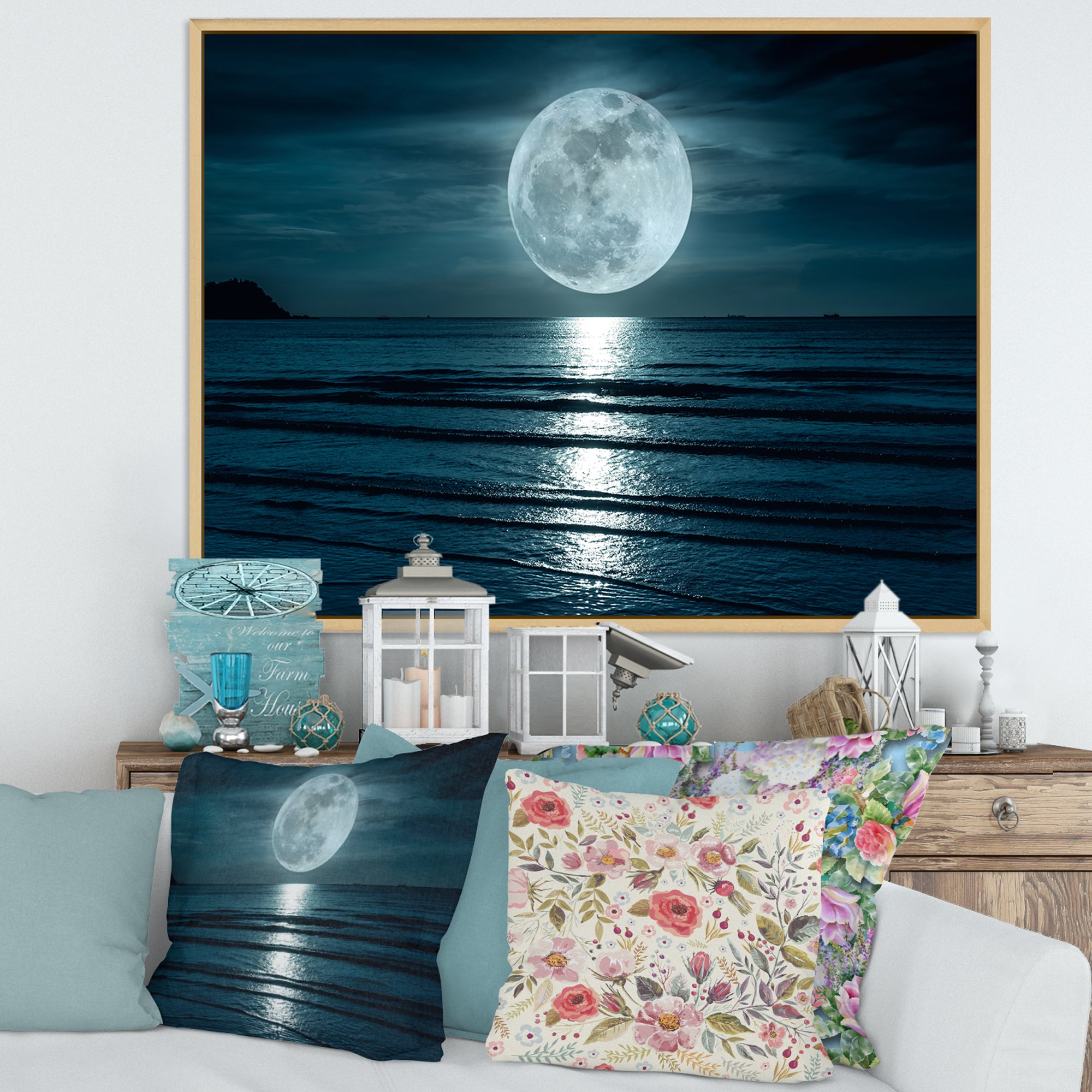 Super Moon Over The Sea I