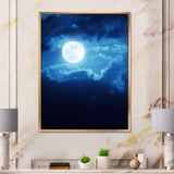 Full Moon In Cloudy Night Sky III
