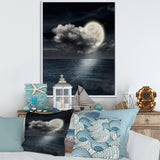 Full Moon In Cloudy Night Sky VI