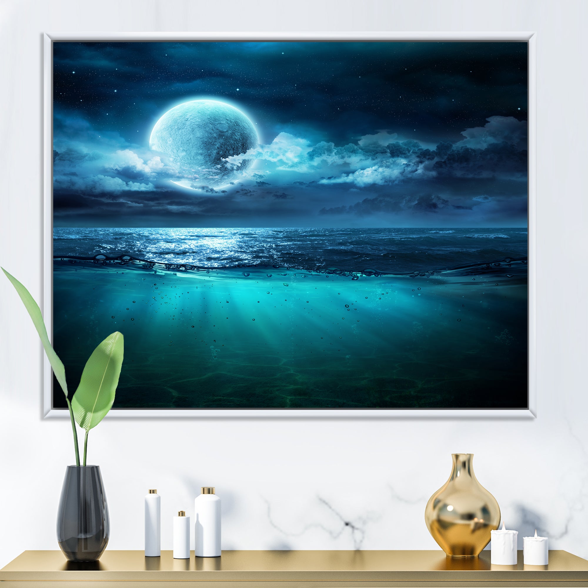 Romantic Moon Over Deep Blue Sea II