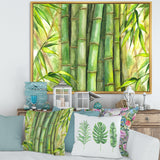 Bright Green Bamboo Stems