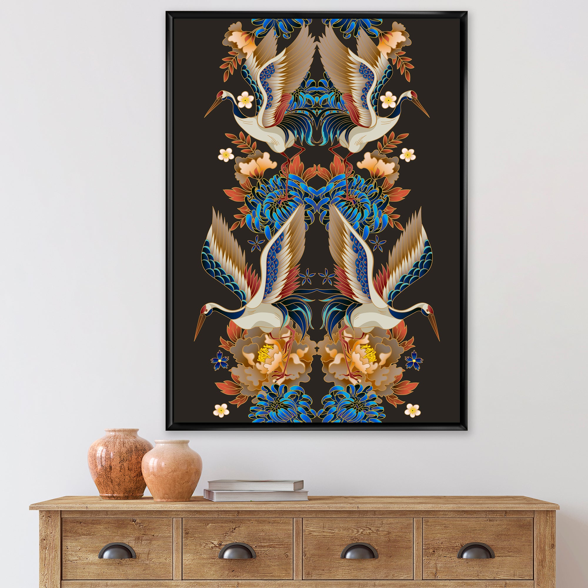 Chinoiserie With Birds and Peonies IX