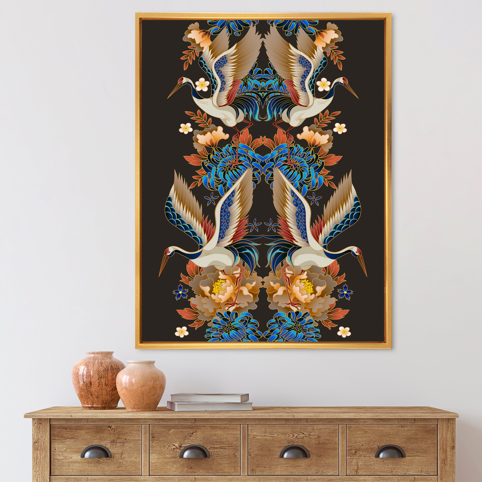 Chinoiserie With Birds and Peonies IX