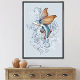 Flying Fish On Peonies